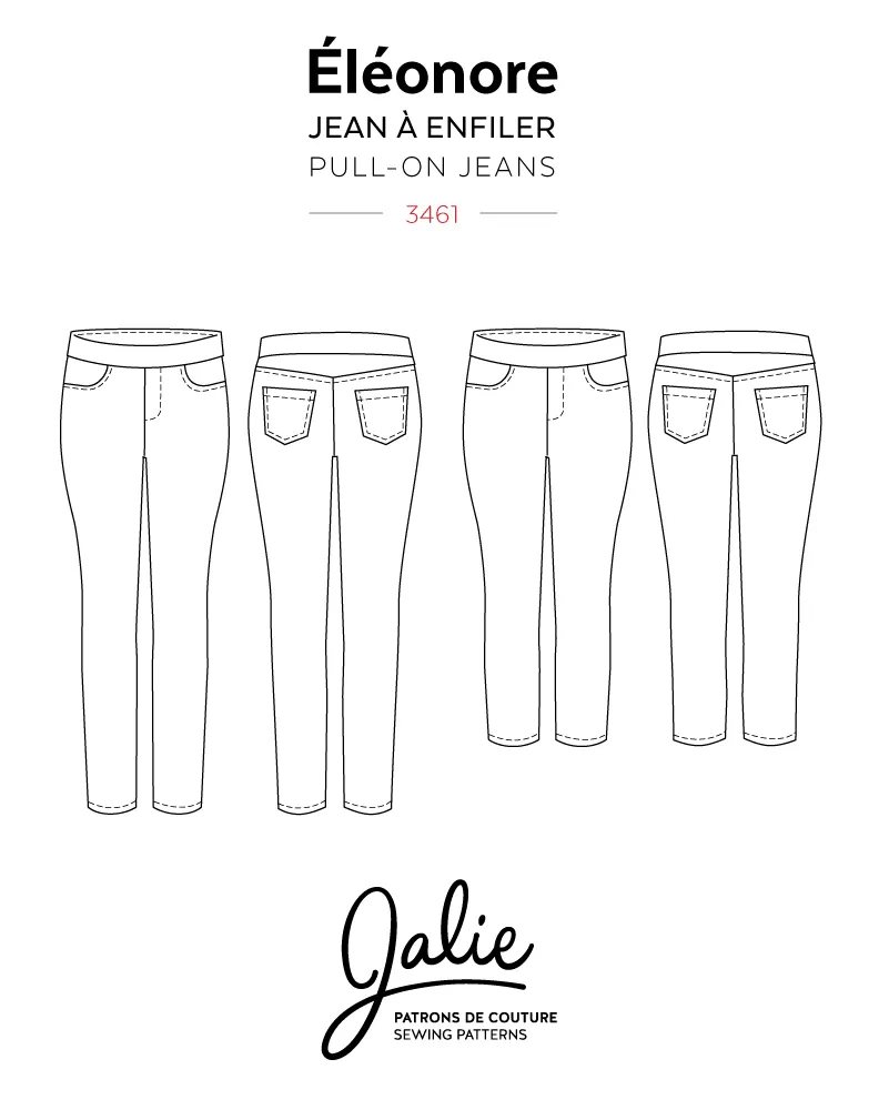 3461 // ÉLÉONORE Pull-On Jeans