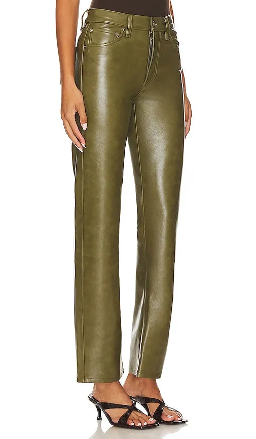 AGOLDE Sloane Straight in Olive