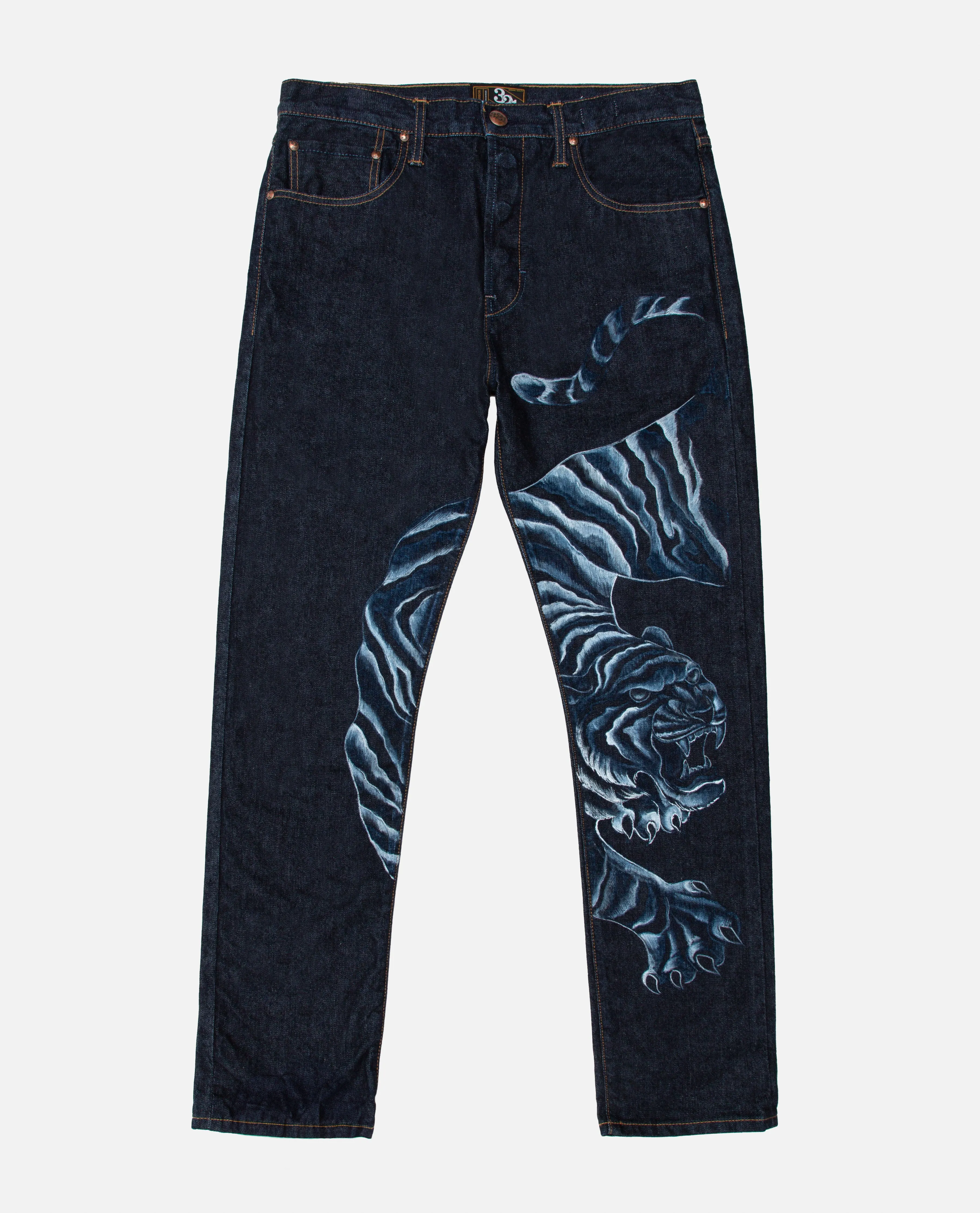 AR321 Etched Tiger Jeans