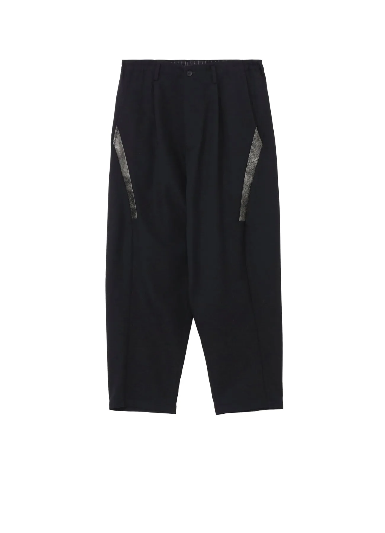 ARMY GABARDINE SIDE CURVE PANTS