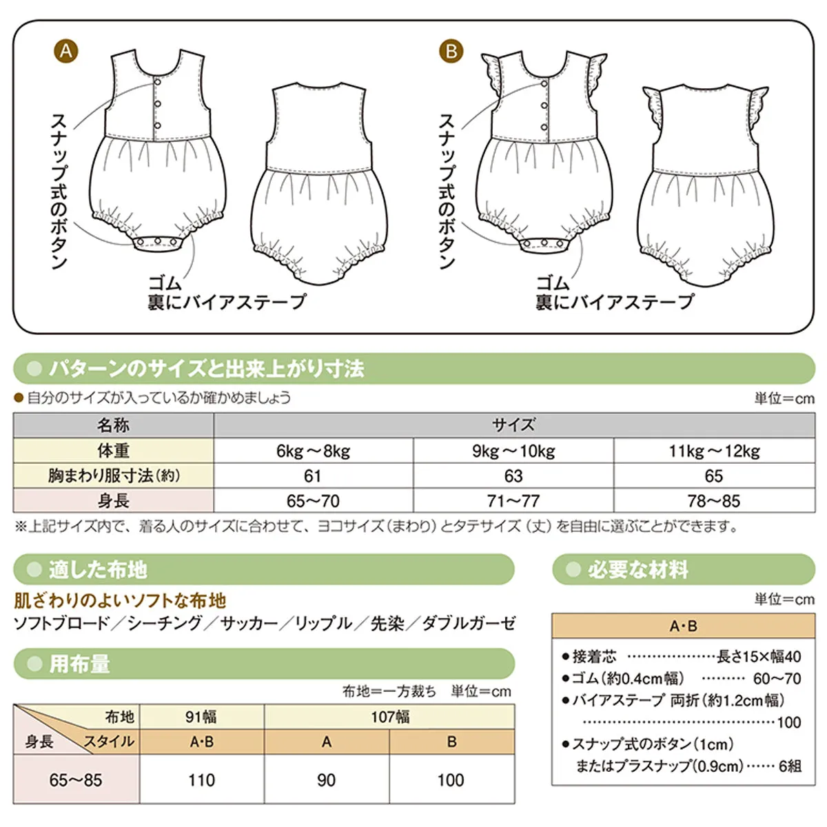 BABYS Rompers | Paper pattern