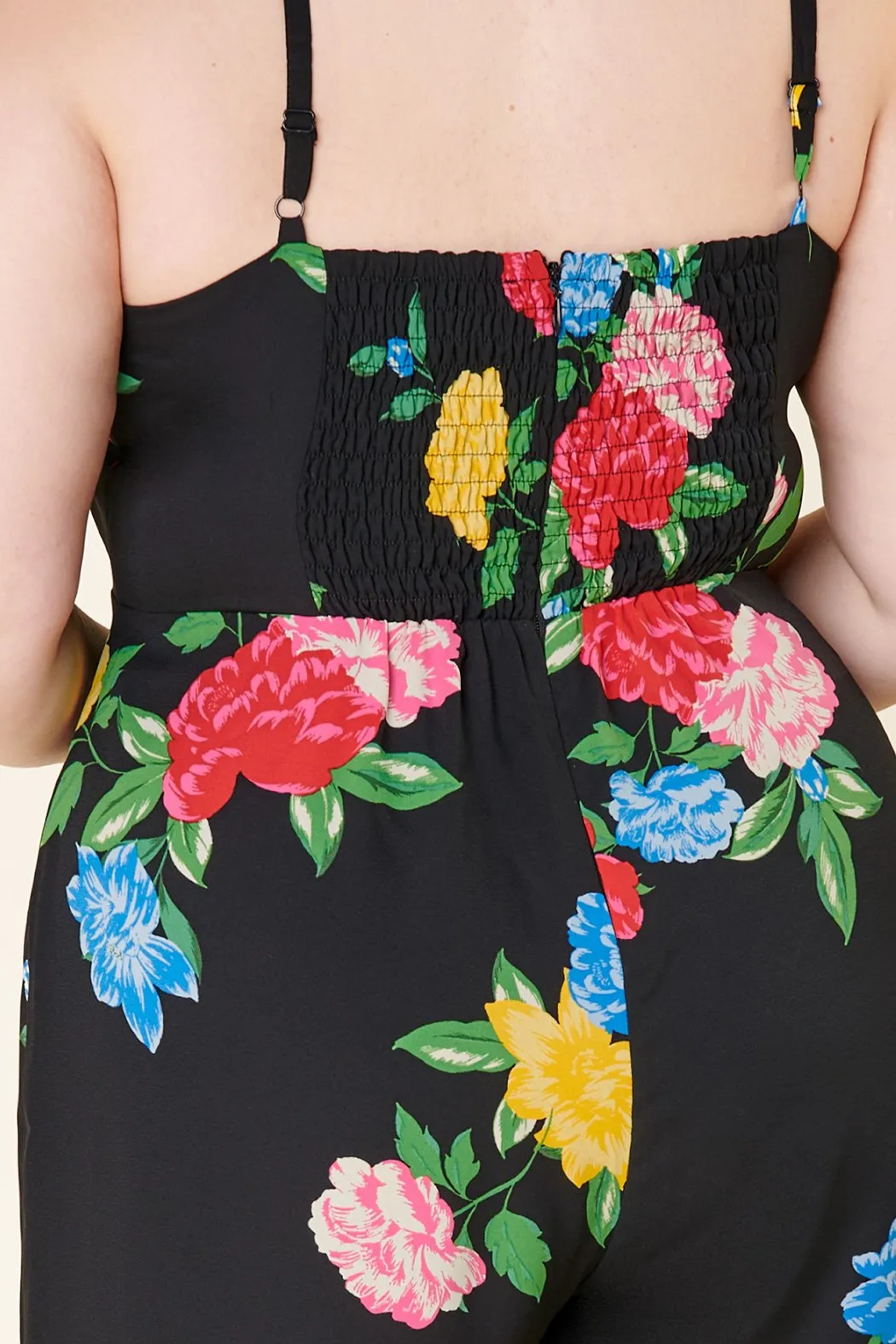 Cheyenne Floral Wide Leg Jumpsuit Curve