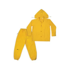 Custom Leather Craft R102L Yellow Polyester 3 Piece Suit, Large
