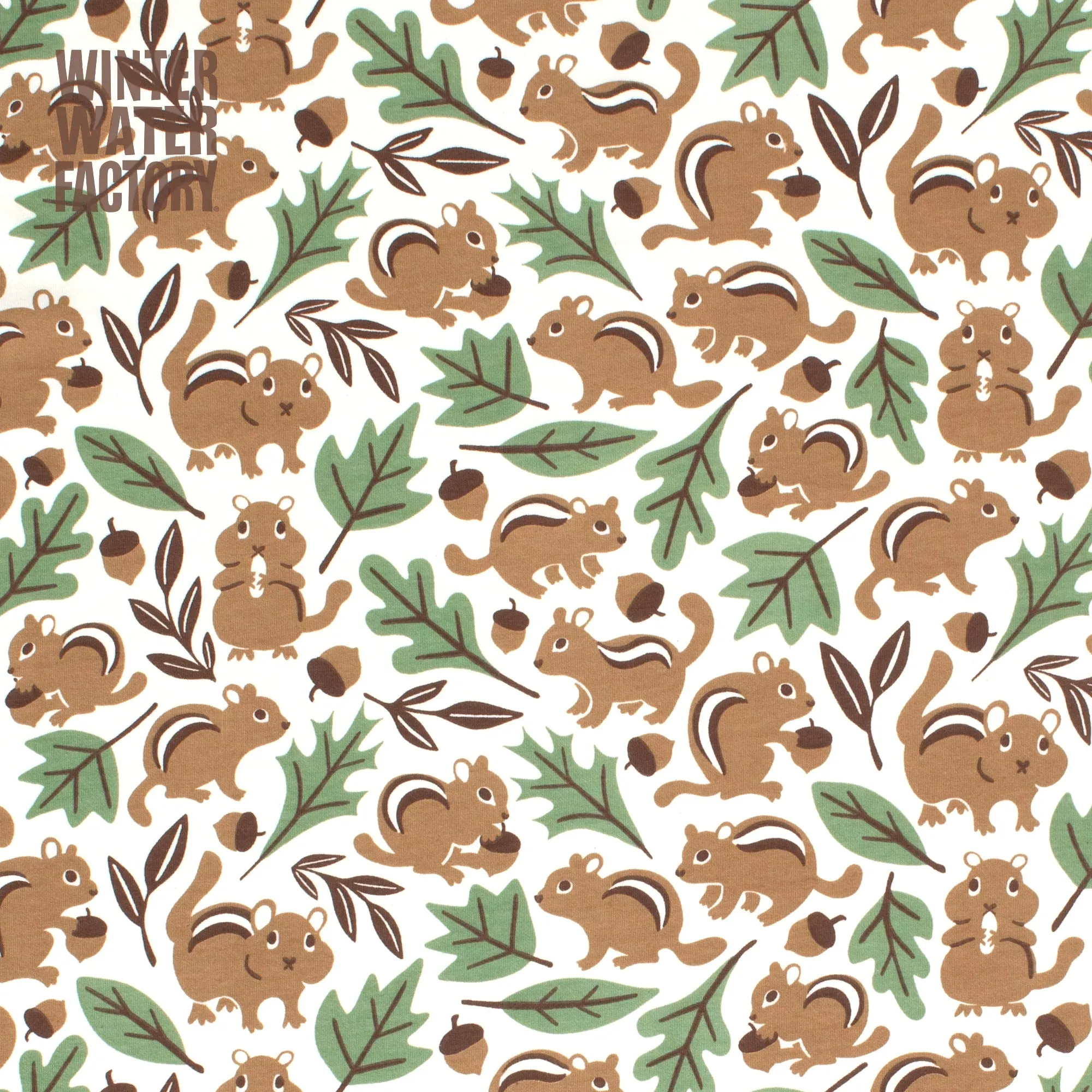 Footed Romper - Chipmunks Brown