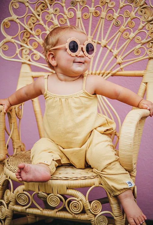 Harpa Romper - Linen Old Gold