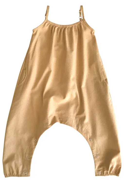 Harpa Romper - Linen Old Gold