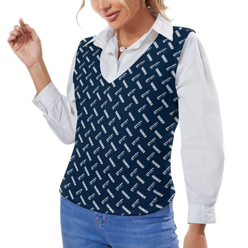 KING YAHWEH OMNI Long Sleeve Button Knit Vest