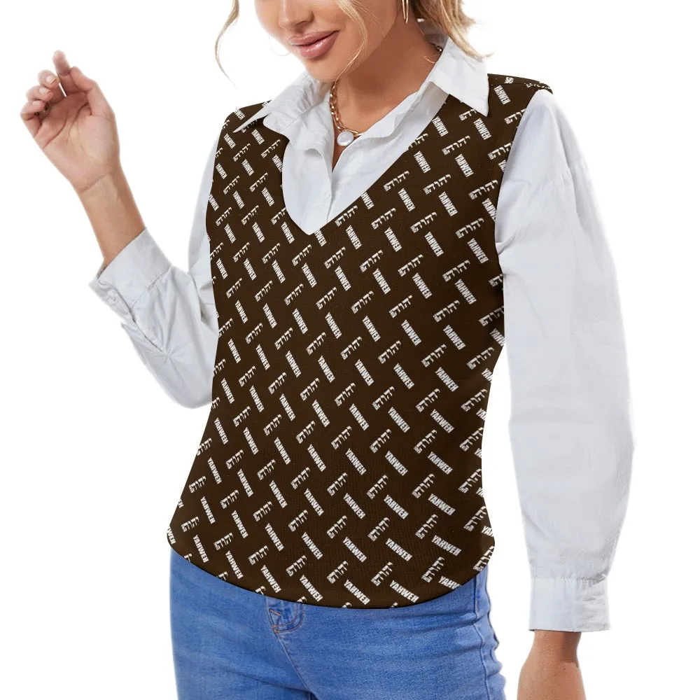 KING YAHWEH OMNI Long Sleeve Button Knit Vest
