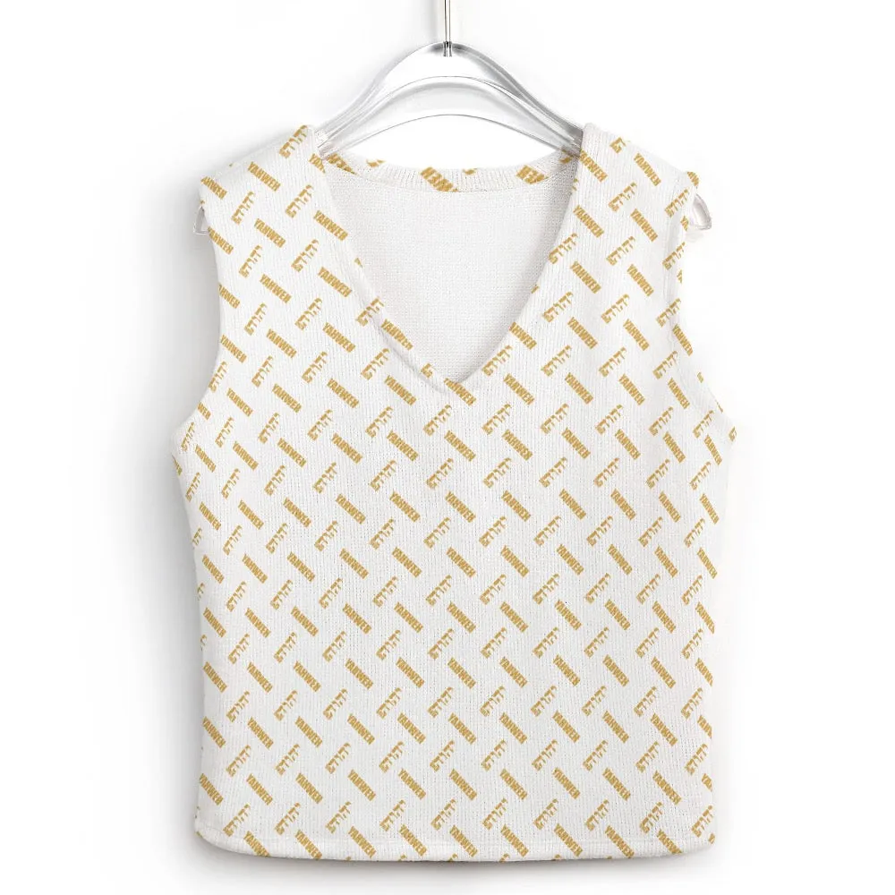 KING YAHWEH OMNI Long Sleeve Button Knit Vest