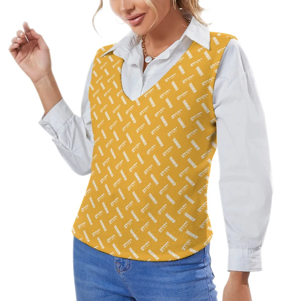 KING YAHWEH OMNI Long Sleeve Button Knit Vest