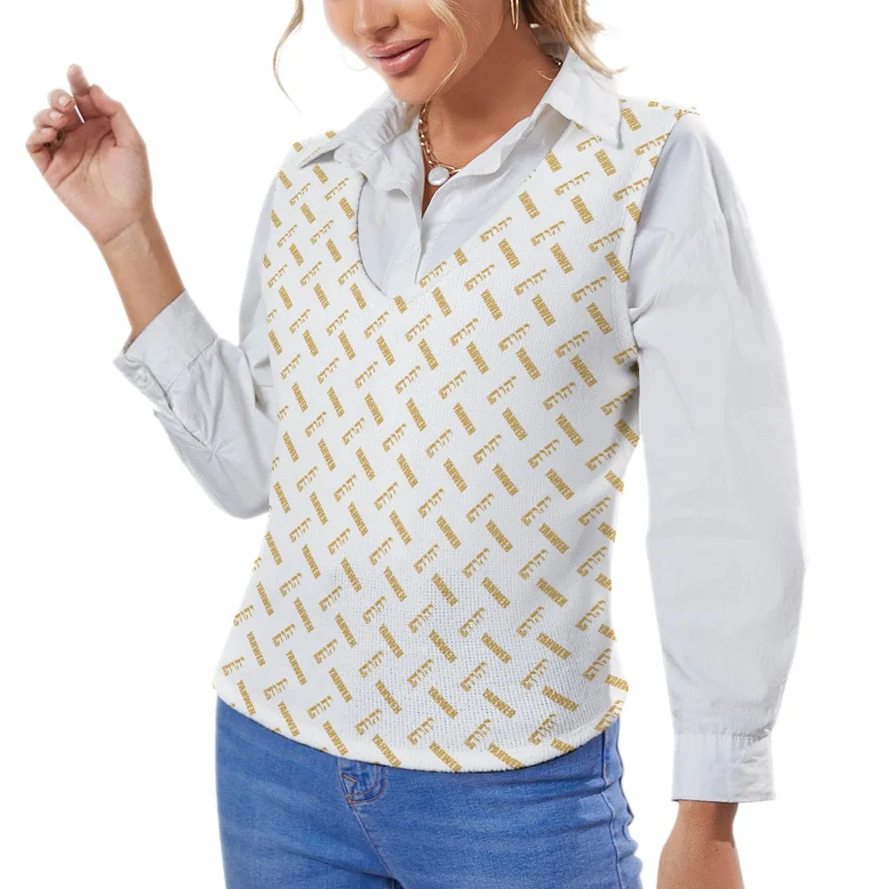 KING YAHWEH OMNI Long Sleeve Button Knit Vest