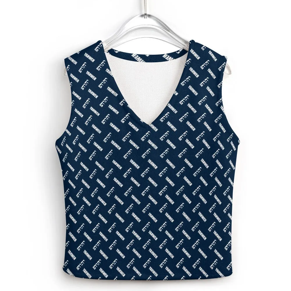 KING YAHWEH OMNI Long Sleeve Button Knit Vest