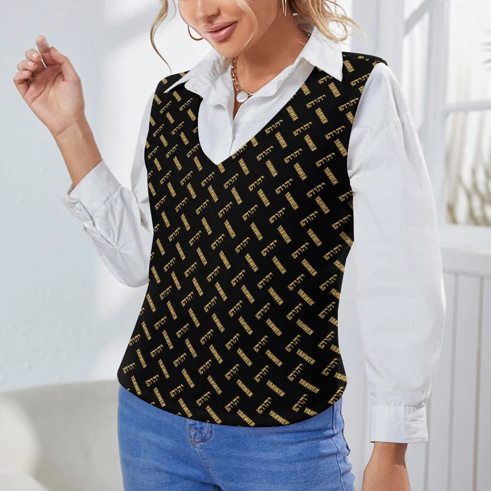 KING YAHWEH OMNI Long Sleeve Button Knit Vest