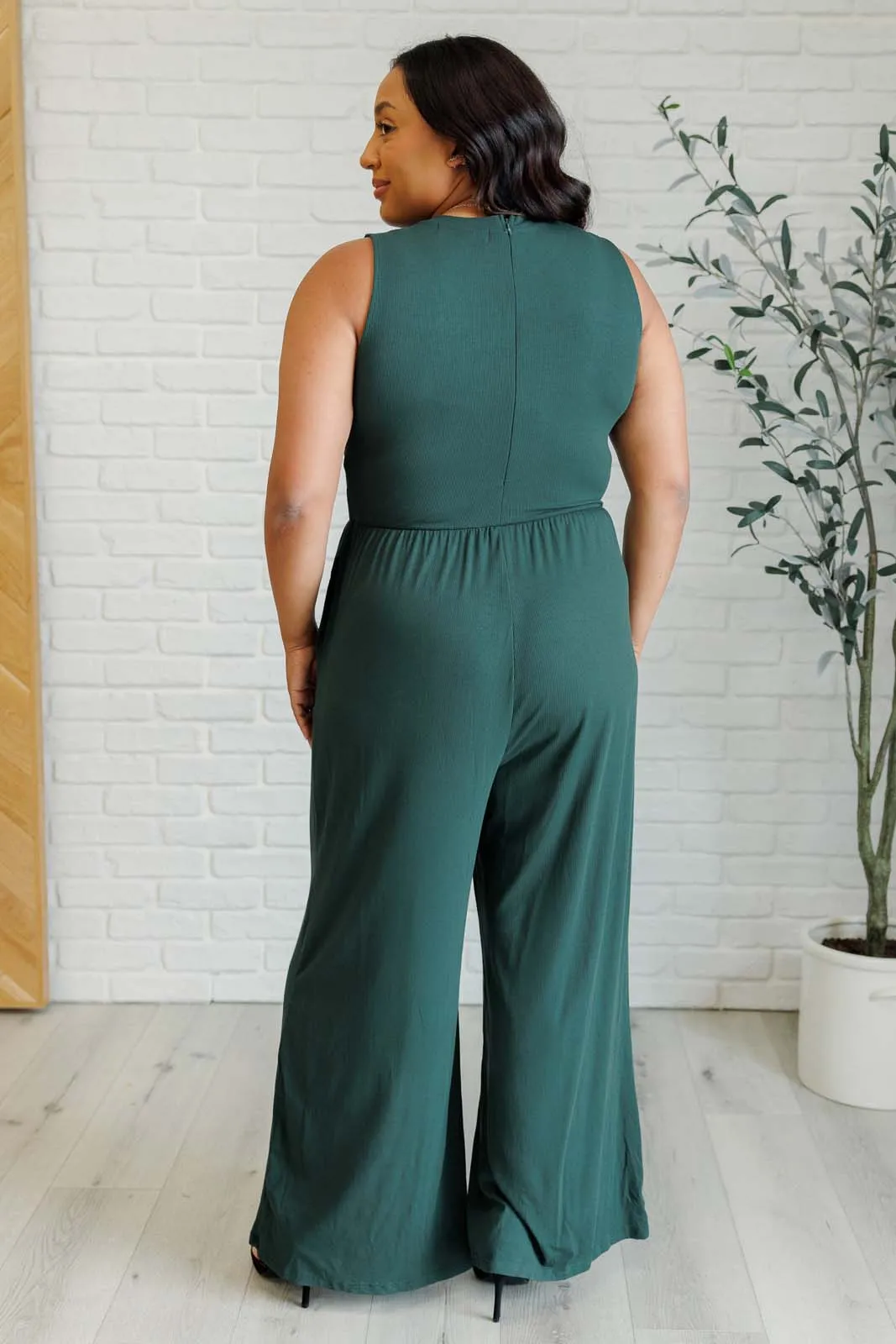 ONLINE EXCLUSIVE Hilary Wide Leg Jumpsuit in Green