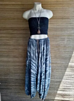 PANT HAREM New Tie Dye Grey