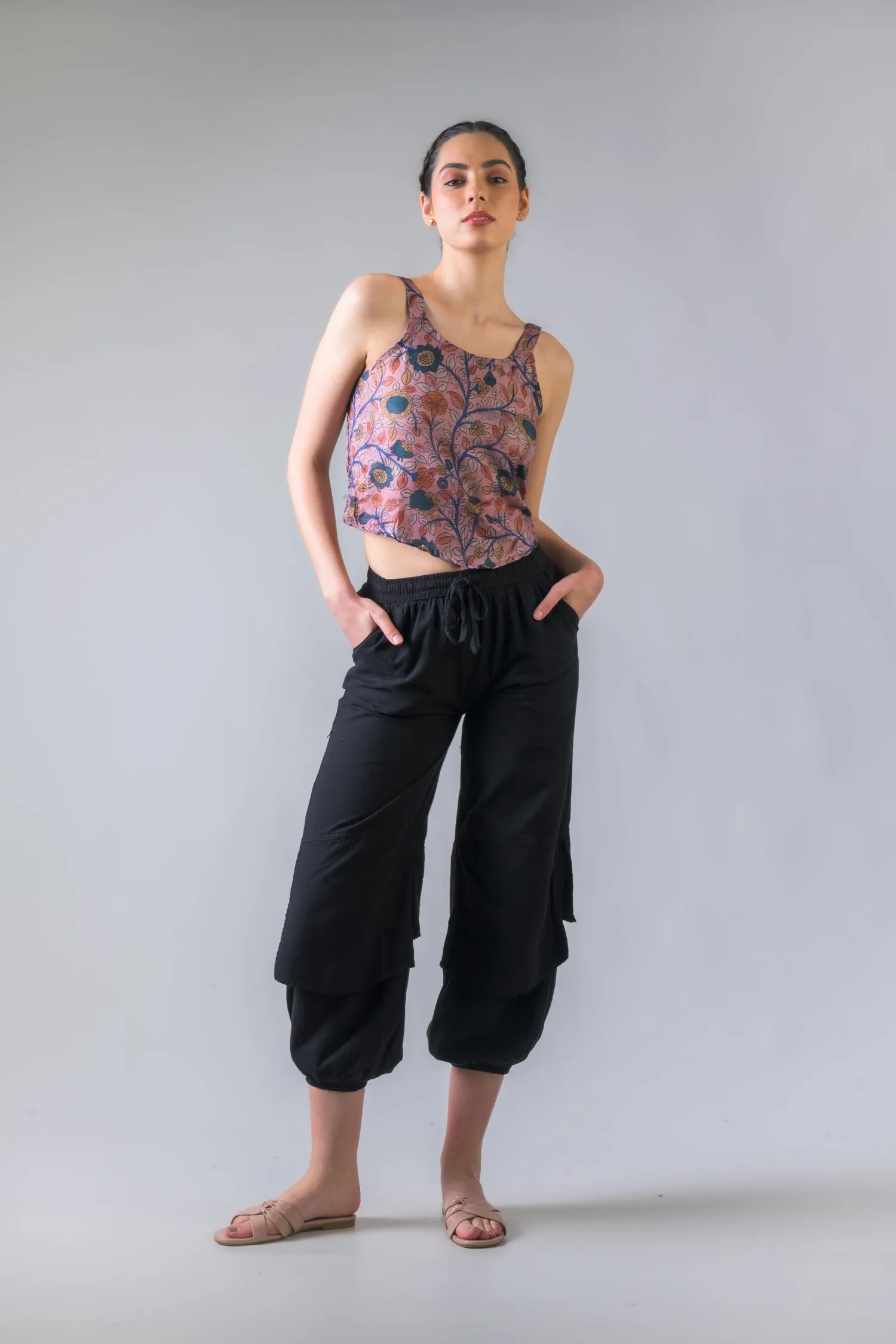 Rhea Pocketed Harem Pants