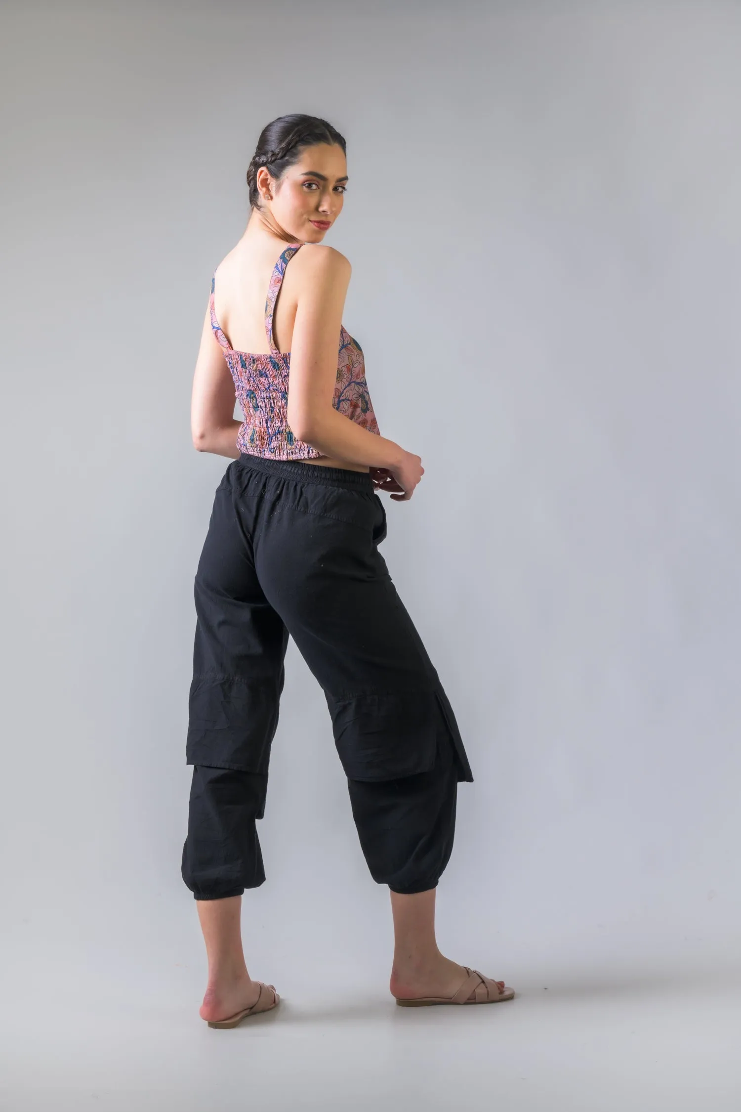Rhea Pocketed Harem Pants