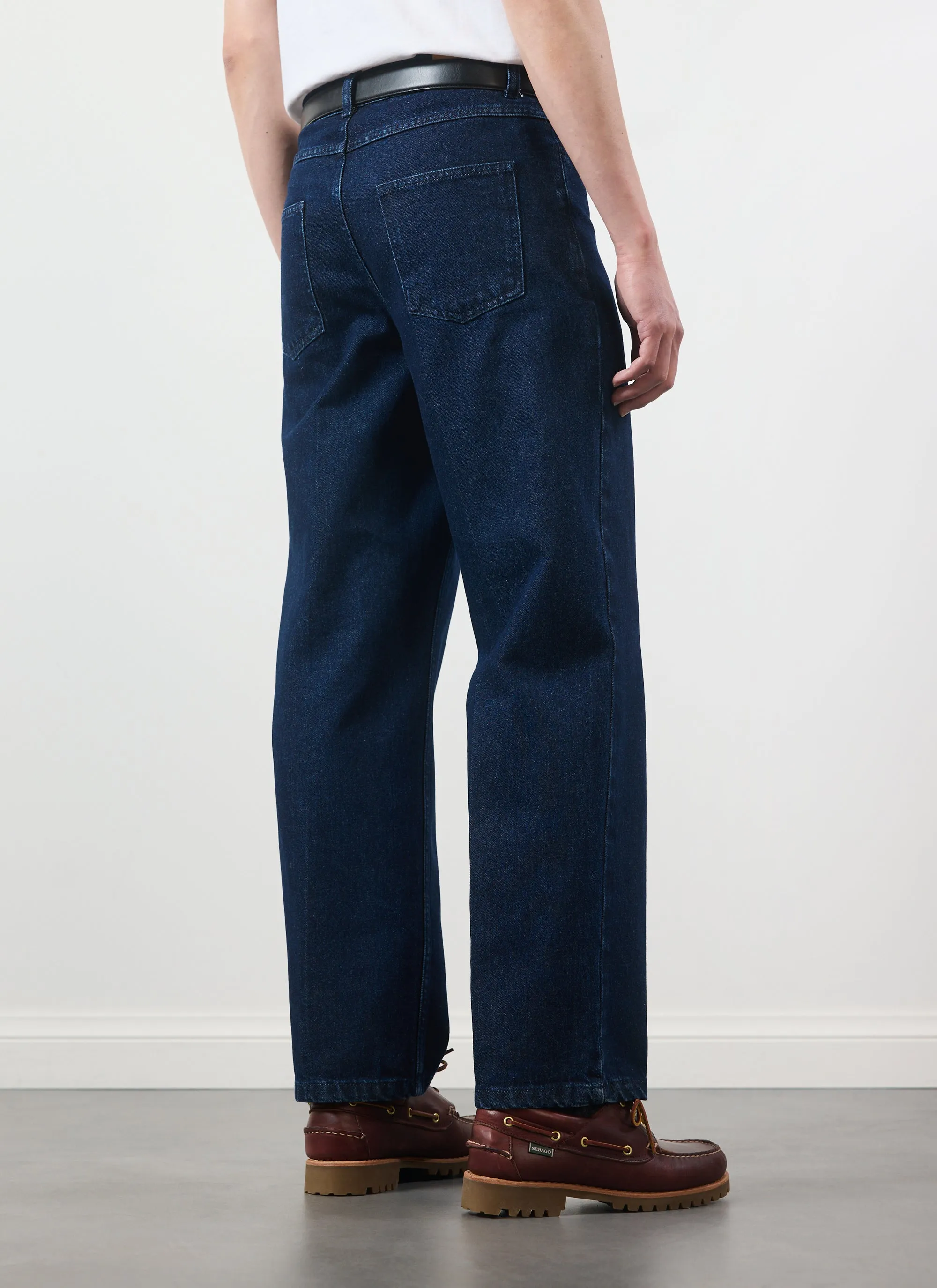 Straight Leg Denim Jeans